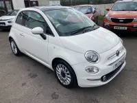 Used Fiat 500 Lounge 69 HP (50 kW) 2017 White Hatchback