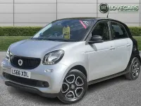 Used Smart ForFour Premium 71 HP (52 kW) 2016 Silver Hatchback
