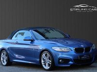 Used BMW 218 M Sport 150 HP (110 kW) 2016 Blue Cabriolet