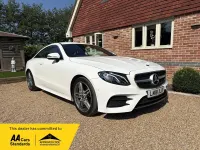 Used Mercedes E220 AMG line 194 HP (142 kW) 2018 White Coupe