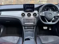 Used Mercedes CLA220 AMG line 170 HP (125 kW) 2018 Black Coupe