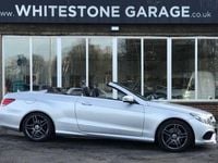 Used Mercedes E220 AMG line 177 HP (130 kW) 2015 Silver Cabriolet
