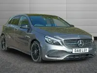 Used Mercedes A200 AMG line 134 HP (98 kW) 2018 Mountain grey Hatchback