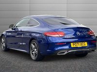 Used Mercedes C220 AMG line 194 HP (142 kW) 2021 Spectral blue Coupe