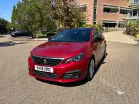 Used Peugeot 308 GT-line 130 HP (95 kW) 2018 Red Hatchback