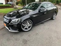 Used Mercedes C220 AMG line 170 HP (125 kW) 2015 Black Sedan