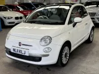 Used Fiat 500 Lounge 69 HP (50 kW) 2011 White Hatchback