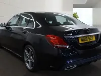 Used Mercedes C200 AMG line 184 HP (135 kW) 2018 Black Sedan