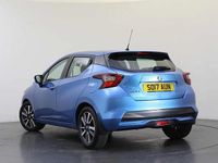 Used Nissan Micra Acenta 69 HP (50 kW) 2017 Blue Hatchback