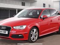 Used Audi A3 S-Line 2014 Red Hatchback