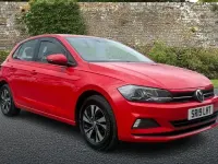 Used VW Polo SE 95 HP (69 kW) 2019 Red Hatchback