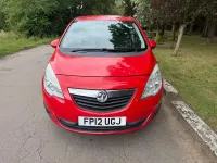 Used Vauxhall Meriva Excite 2012 Red MPV