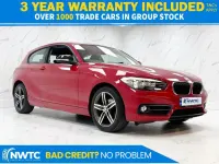 Used BMW 118 Sport Line 136 HP (100 kW) 2015 Red Hatchback