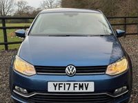 Used VW Polo Edition 90 HP (66 kW) 2017 Blue Hatchback