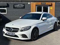 Used Mercedes C200 AMG line 198 HP (145 kW) 2019 White Coupe