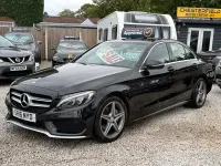 Used Mercedes C220 AMG line 2016 Black Sedan