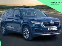 Used Skoda Kodiaq SE Drive 110 HP (80 kW) 2022 Petrol blue metallic SUV