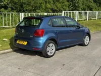 Used VW Polo SE 59 HP (43 kW) 2015 Blue Hatchback