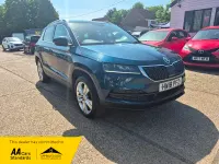 Used Skoda Karoq SE L 150 HP (110 kW) 2018 Blue SUV