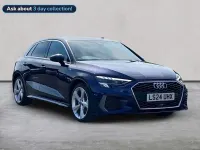 Used Audi A3 Sportback S-Line 150 HP (110 kW) 2024 Blue Hatchback