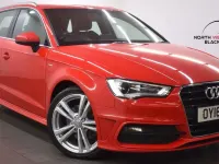 Used Audi A3 Sportback S-Line 184 HP (135 kW) 2016 Red Hatchback