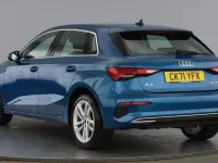 Used Audi A3 Sportback Sport 110 HP (80 kW) 2021 Atoll blue Hatchback