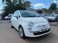 Used Fiat 500 Lounge 69 HP (50 kW) 2013 White Hatchback