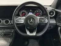 Used Mercedes E220 AMG line 194 HP (142 kW) 2018 Blue Sedan