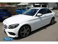 Used Mercedes C220 AMG line 170 HP (125 kW) 2015 White Sedan