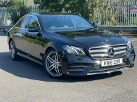 Used Mercedes E350 AMG line 2018 Black Sedan