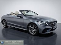 Used Mercedes C200 AMG line 198 HP (145 kW) 2019 Grey Cabriolet