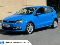 Used VW Polo SE 60 HP (44 kW) 2015 Blue Hatchback