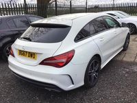Used Mercedes CLA220 Shooting Brake AMG line 177 HP (130 kW) 2017 White Estate