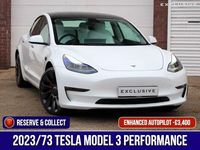 Used Tesla Model 3 Performance 461 kW (627 HP) 2023 White Sedan