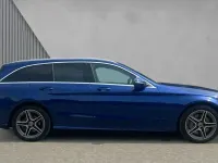 Used Mercedes C300e AMG line 320 HP (235 kW) 2020 Brilliant blue metallic