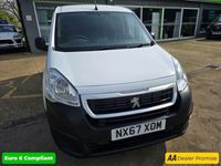 used Peugeot Partner 1.6 BLUE HDI PROFESSIONAL L1 100 BHP IN WHTE WITH 62577 MILES AND A FULL SE