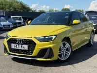 Used Audi A1 Sportback S-Line 116 HP (85 kW) 2019 Yellow Hatchback