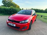 Used VW Golf VII Match 105 HP (77 kW) 2015 Red Hatchback