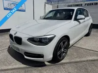 Used BMW 118 Sport Line 143 HP (105 kW) 2015 White Hatchback