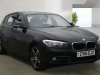 Used BMW 118 Sport Line 150 HP (110 kW) 2016 Black Hatchback