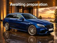 Used Mercedes C63 AMG 476 HP (350 kW) 2019 Blue Estate