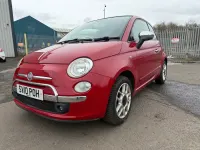 Käytetty Fiat 500 Lounge 2010 Punainen Avoauto