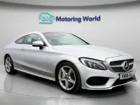 Used Mercedes C250 AMG line 204 HP (150 kW) 2018 Silver Coupe