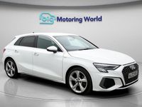 Used Audi A3 Sportback S-Line 2022 White Hatchback
