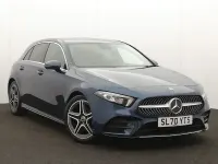 Used Mercedes A200 AMG line 163 HP (119 kW) 2020 Blue Hatchback