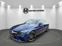 Used Mercedes C220 AMG line 194 HP (142 kW) 2021 Blue Coupe