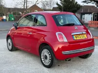 Used Fiat 500 Lounge 69 HP (50 kW) 2013 Red Hatchback