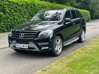 Used Mercedes ML350 AMG line 258 HP (189 kW) 2015 Black SUV