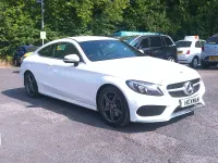 Used Mercedes C220 AMG line 2017 White Coupe