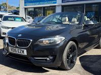 Used BMW 220 Sport Line 2016 Black Cabriolet